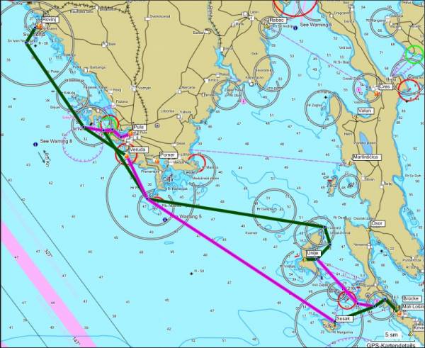 Geplante Route